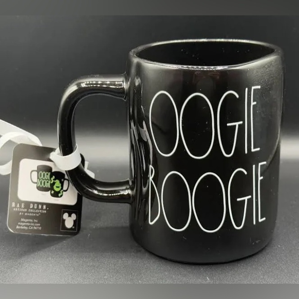 Disney Rae Dunn Oogie Boogie Glow In The Dark Mug Nightmare Before Christmas NWT